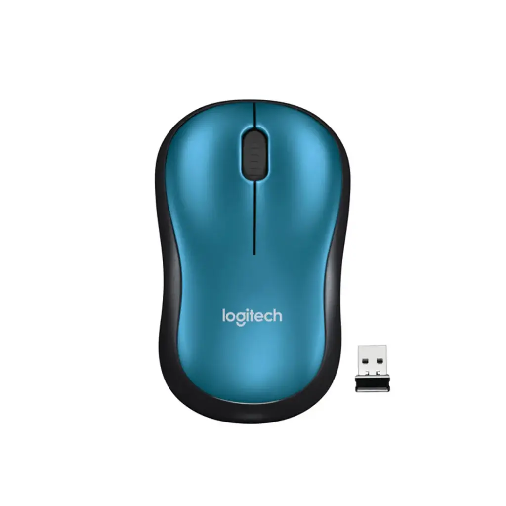 Logitech - M185 Wireless Mouse  (Blue)