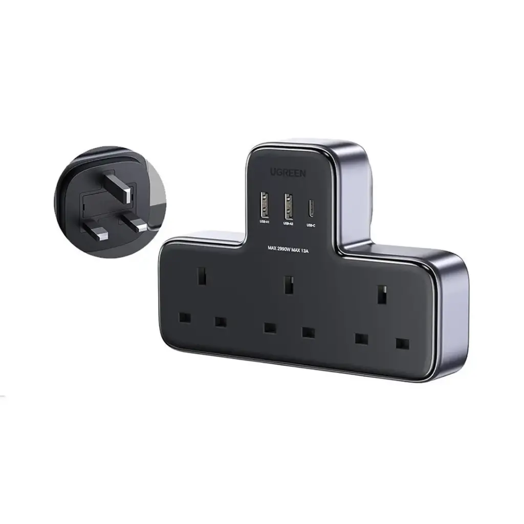 Ugreen - 6-in-1 30W Power Outlet Extender (Model: S530)