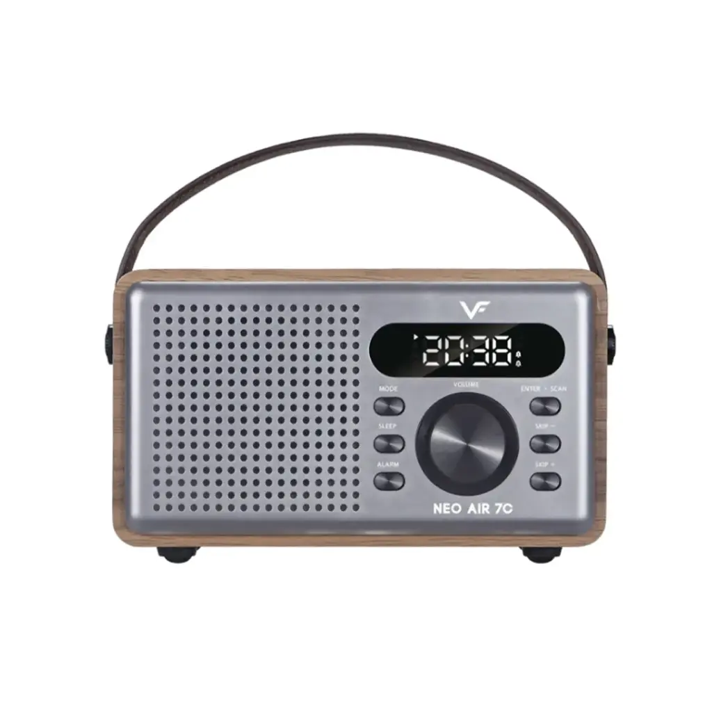 Vinnfier - Neo Air 7C Digital Alarm Clock Portable Bluetooth Speaker