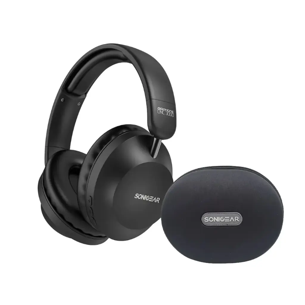 SonicGear Airphone DNC 3000 + Eva Headphone Pouch