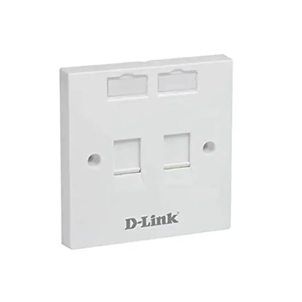 D-Link Dual Faceplate with Shutter (NFP-0WHI21)