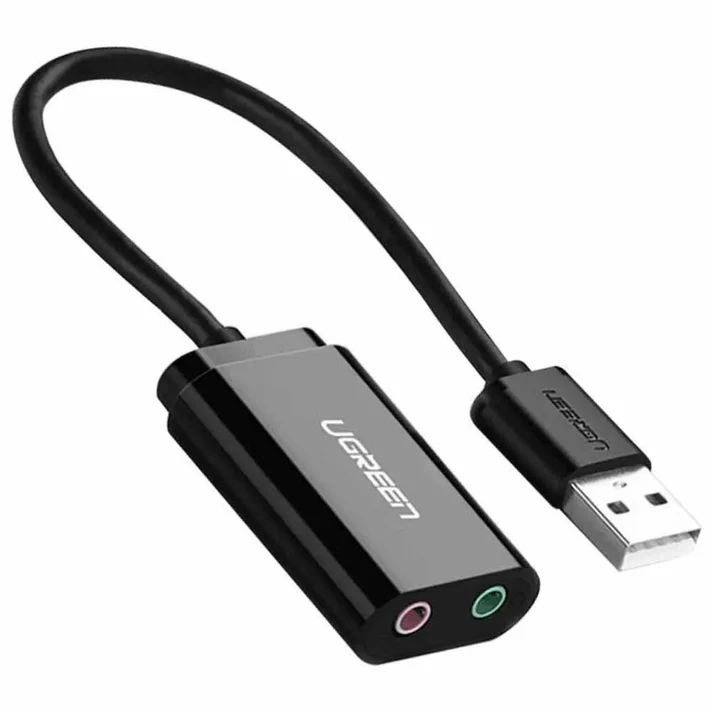 Ugreen - USB 2.0 External 3.5mm Sound Card Adapter 2m 