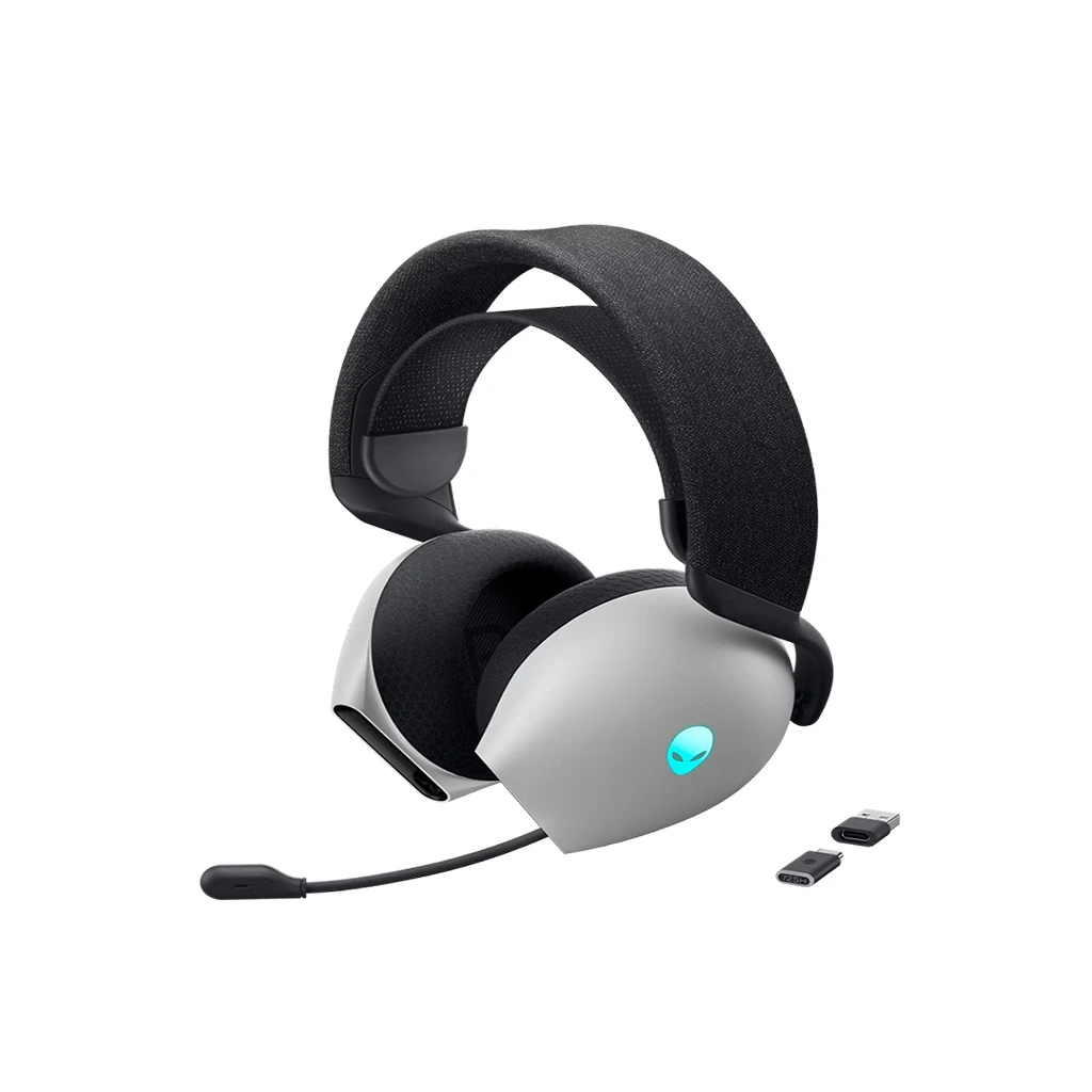 Alienware Tri Mode Wireless Gaming Headset AW725H - Lunar Light
