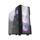 Darkflash DK431 4 RGB Fan Case Glass Black