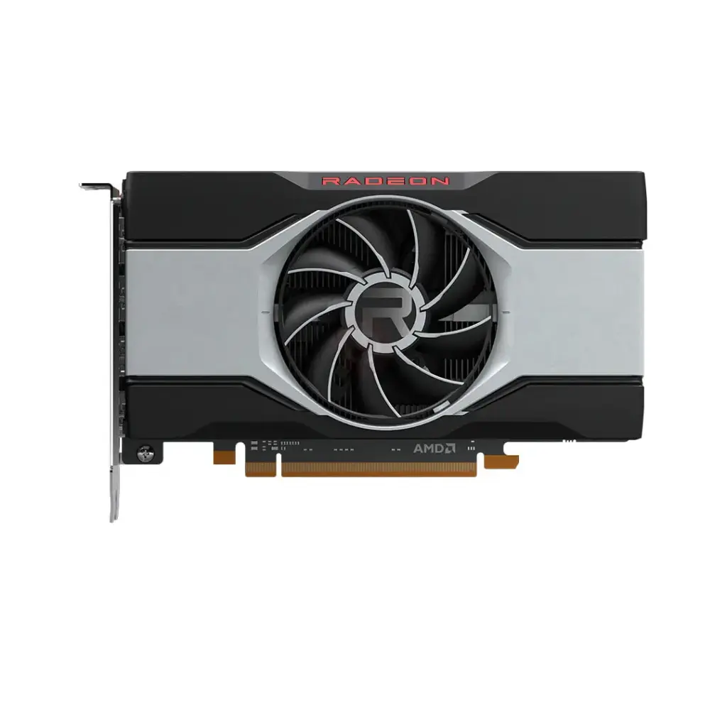 AMD Radeon RX 7400, 8 GB GDDR6, full height, 4 mDP to DP Graphics Card.