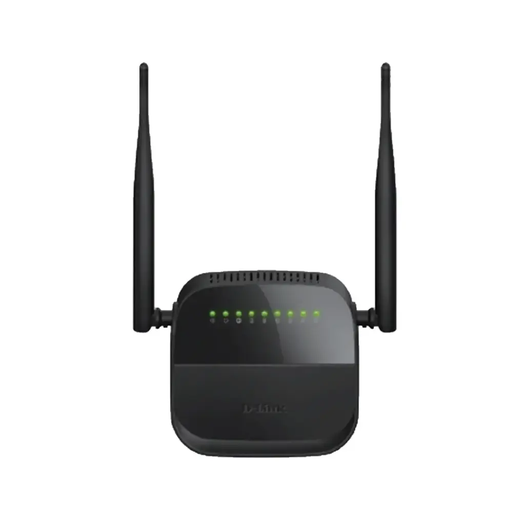 D-Link - Wireless N300 ADSL2+4X Ethernet Port Router - DSL124
