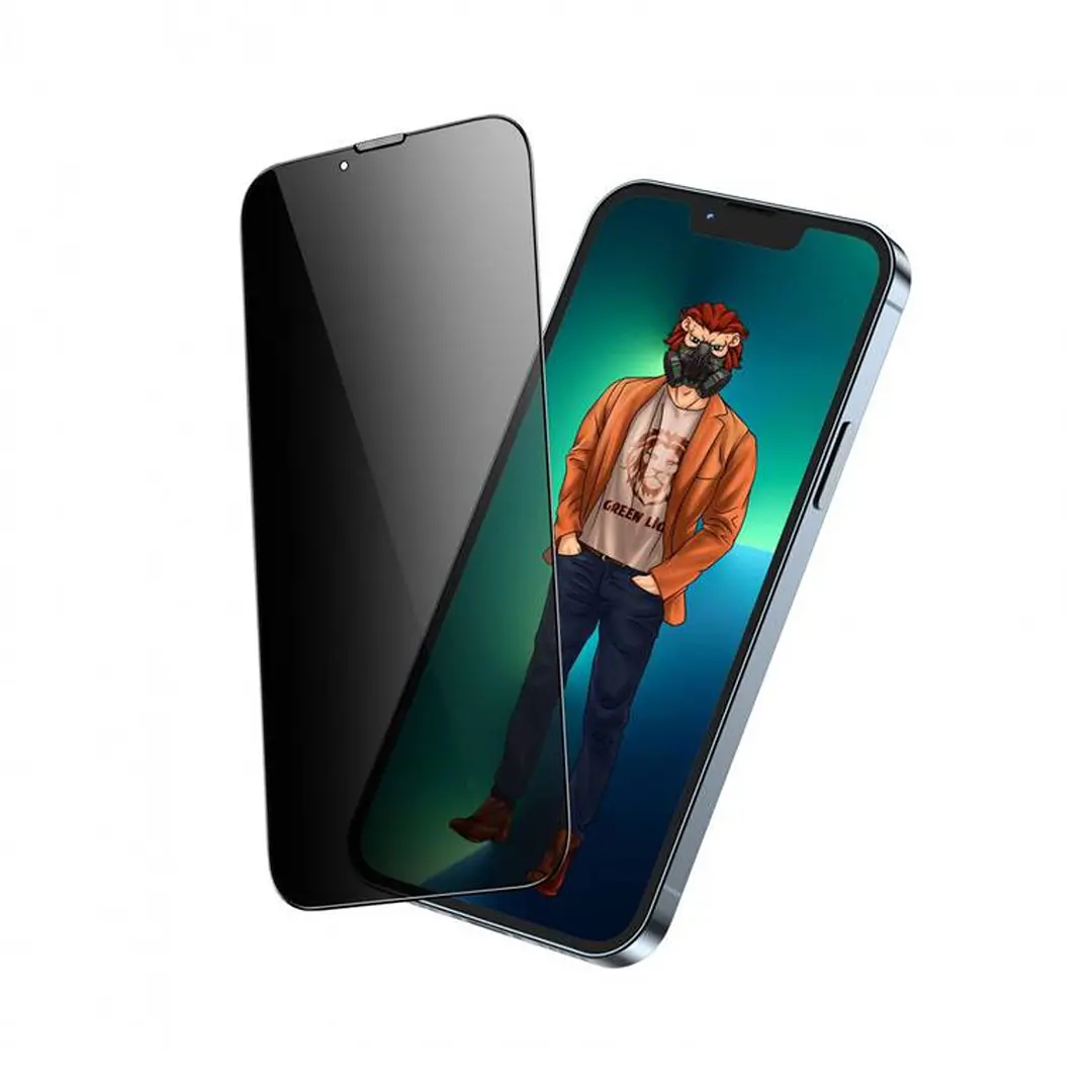 Green Lion  iPhone 13/ 13 Pro 6.1"  -Steve Privacy Anti-Peeping Full Glass