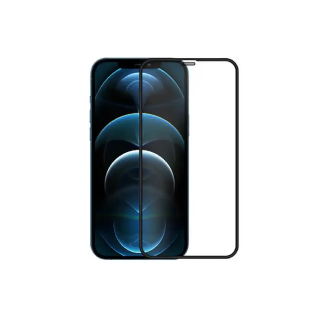 Sacoor IPhone 12Pro Max  -  Super Tempered ( Full Glue the great protection) Glass | Black