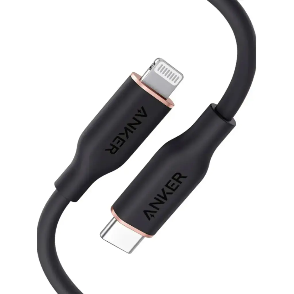 Anker Powerline III Flow USB-C with Lighting connector 6ft 1.8m | Black | Model: A8663H11 