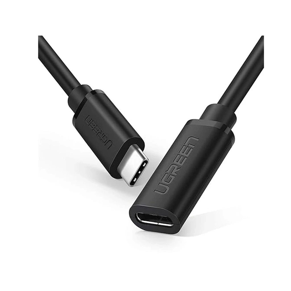 Ugreen - USB-C (M) to USB-C (F) Extension Cable Black (1M) | Model: US353