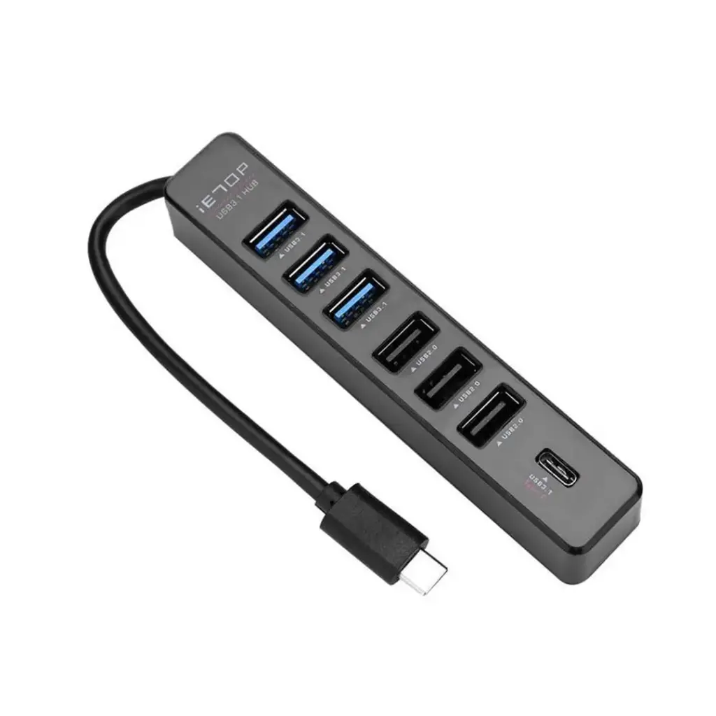 IETOP - Type-C 3.1, 6+1 Port HUB (TU-338)