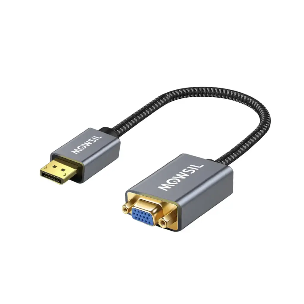 Mowsil - DisplayPort (M) to VGA (M) Adapter - MOVHD
