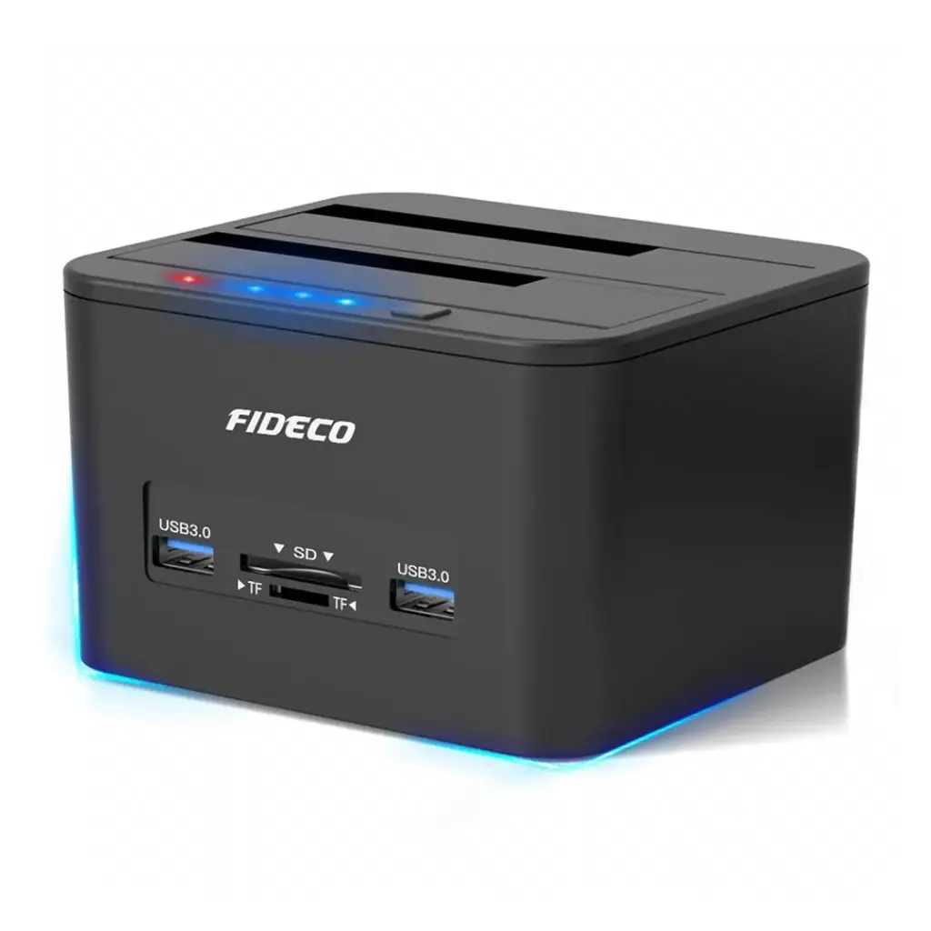 FIDECO (YPZ04-S2H-U3) USB 3.0 Dual Bay HDD Dockin Station