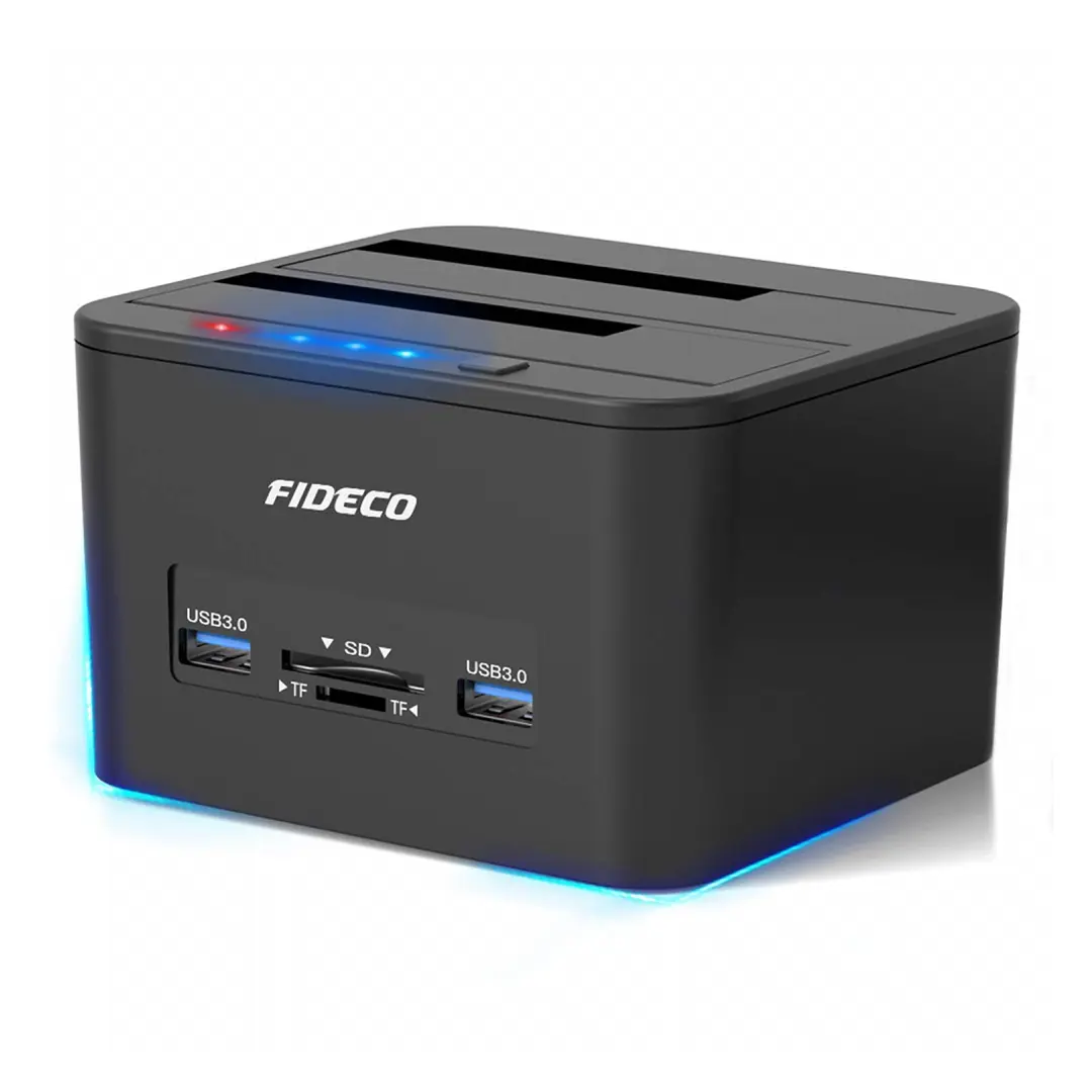 FIDECO (YPZ04-S2H-U3) USB 3.0 Dual Bay HDD Dockin Station