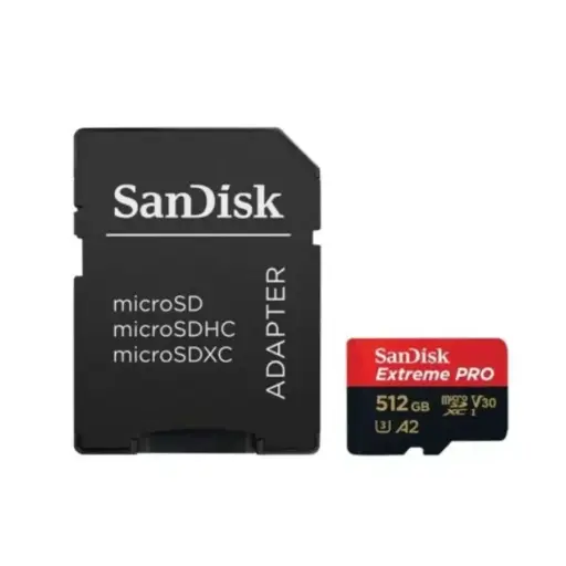 SanDisk Extreme Pro microSDXC UHS-1 512GB Card with Reader