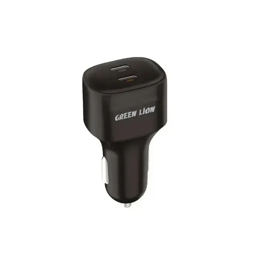 GreenLion Compact Car Charger Dual Port USB-C Charger 45W Multi Device Charging | Model:161587