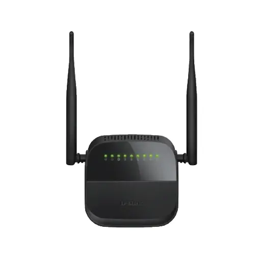 D-Link - Wireless N300 ADSL2+4X Ethernet Port Router - DSL124