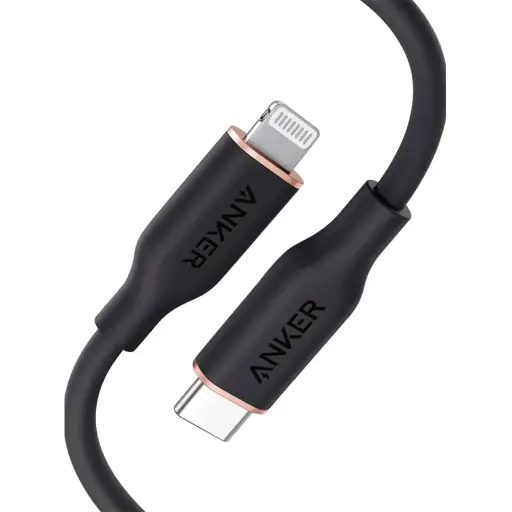 Anker Powerline III Flow USB-C with Lighting connector 6ft 1.8m | Black | Model: A8663H11 