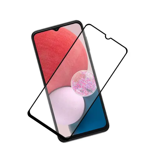 Premium Glass Samusng A13 -  Sreen Protector 6D/9H (Curved Glass / Tailored True Machine Mould) | Black