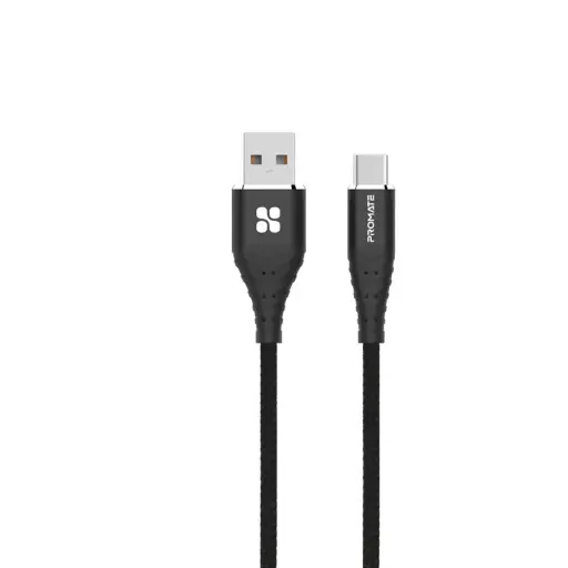 Promate Fabric Braided USB-C Data Sync & Charge Cable