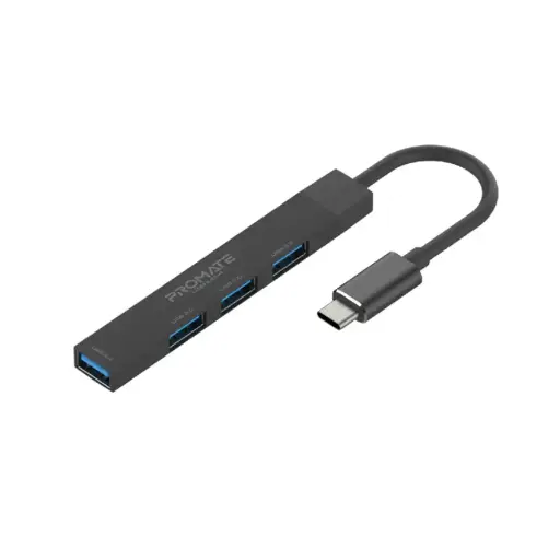 Promate LiteHub 4 in 1 USB-C & USB-A Adaptor to USB3- 4port 