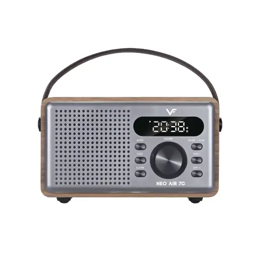 Vinnfier - Neo Air 7C Digital Alarm Clock Portable Bluetooth Speaker