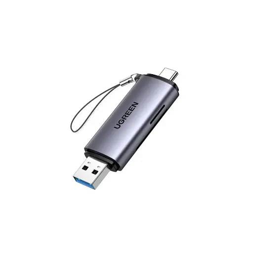 Ugreen - USB-C & USB 3.0 SD/TF 2 in 1 Card Reader (Model: CM185) P/N: 50706